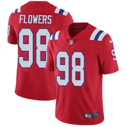 Nike Patriots #98 Trey Flowers Red Alternate Mens Stitched NFL Vapor Untouchable Limited Jersey