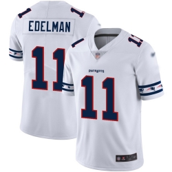 Patriots 11 Julian Edelman White Men Stitched Football Limited Team Logo Fashion Jersey