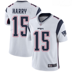 Patriots 15 N 27Keal Harry White Men Stitched Football Vapor Untouchable Limited Jersey