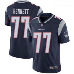 Patriots 77 Michael Bennett Navy Blue Team Color Men Stitched Football Vapor Untouchable Limited Jersey