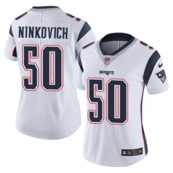 Nike Patriots #50 Rob Ninkovich White Womens Stitched NFL Vapor Untouchable Limited Jersey