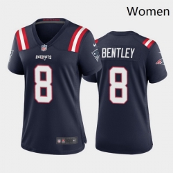 Women New England Patriots 8 Ja 27Whaun Bentley Navy Limited Jersey
