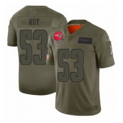 Womens New England Patriots 53 Kyle Van Noy Limited Camo 2019 Salute to Service Football Jersey