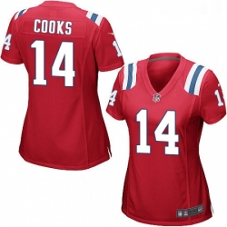 Womens Nike New England Patriots 14 Brandin Cooks Game Red Alternate NFL Jersey