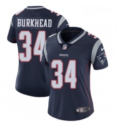 Womens Nike New England Patriots 34 Rex Burkhead Navy Blue Team Color Vapor Untouchable Limited Player NFL Jersey