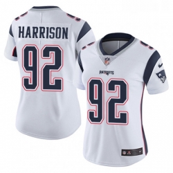 Womens Nike New England Patriots 92 James Harrison White Vapor Untouchable Limited Player NFL Jersey