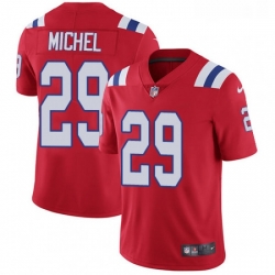 Youth Nike New England Patriots 29 Sony Michel Red Alternate Vapor Untouchable Limited Player NFL Jersey