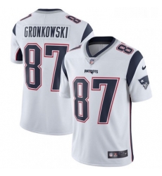 Youth Nike New England Patriots 87 Rob Gronkowski White Vapor Untouchable Limited Player NFL Jersey