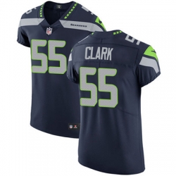 Men Nike Seahawks #55 Frank Clark Steel Blue Team Color Stitched NFL Vapor Untouchable Elite Jersey