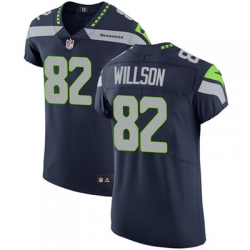 Men Nike Seahawks #82 Luke Willson Steel Blue Team Color Stitched NFL Vapor Untouchable Elite Jersey