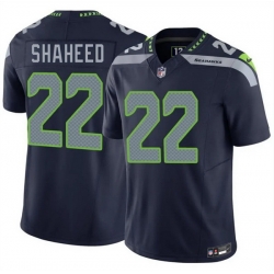 Men Seattle Seahawks 22 Rashid Shaheed Navy 2025 F U S E  Vapor Untouchable Limited Stitched Football Jersey