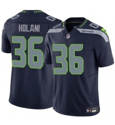 Men Seattle Seahawks 36 George Holani Navy F U S E Vapor Limited Stitched Football Jersey