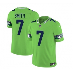 Men Seattle Seahawks 7 Geno Smith 2023 F U S E  Green Limited Stitched Football Jersey