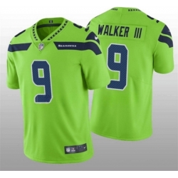 Men Seattle Seahawks 9 Kenneth Walker III Green Vapor Untouchable Limited Stitched Jersey