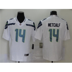 Nike Seahawks 14 D K  Metcalf White Vapor Untouchable Limited Jersey