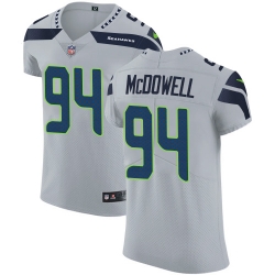 Nike Seahawks #94 Malik McDowell Grey Alternate Mens Stitched NFL Vapor Untouchable Elite Jersey