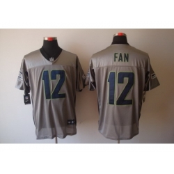 Nike Seattle Seahawks 12 Fan Grey Elite Shadow NFL Jersey