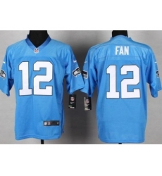 Nike Seattle Seahawks 12 Fan Light Blue Elite NFL Jersey