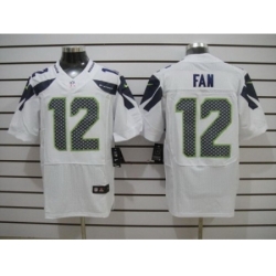 Nike Seattle Seahawks 12 Fan White Elite NFL Jersey