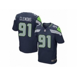 Nike Seattle Seahawks 91 Chris Clemons blue Elite NFL Jersey