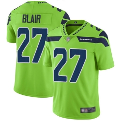 Seahawks 27 Marquise Blair Green Men Stitched Football Limited Rush Jersey