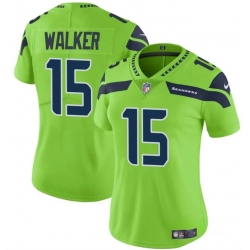 Women Seattle Seahawks 15 P J  Walker Green Vapor Limited Stitched Football Jersey