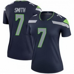 Women Seattle Seahawks Geno Smith #7 Green Vapor Limited NFL Jersey