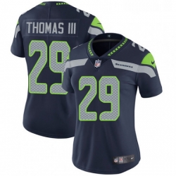 Womens Nike Seattle Seahawks 29 Earl Thomas III Steel Blue Team Color Vapor Untouchable Limited Player NFL Jersey