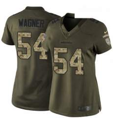 Womens Nike Seattle Seahawks 54 Bobby Wagner Elite Green Salute to Service NFL Jersey