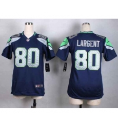 nike women nfl jerseys seattle seahawks 80 largent blue[nike]