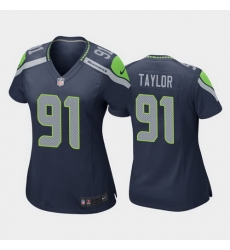 women darrell taylor seattle seahawks navy game jersey 