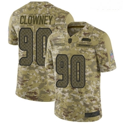 Seahawks #90 Jadeveon Clowney Camo Youth Stitched Football Limited 2018 Salute to Service Jersey