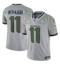 Youth Seattle Seahawks 11 Jaxon Smith Njigba Grey 2025 F U S E   Rivalries Vapor Limited Stitched Football Jersey