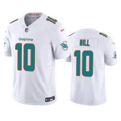 Men Miami Dolphins 10 Tyreek Hill White 2023 F U S E Vapor Limited Stitched Football Jersey