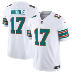Men Miami Dolphins 17 Jaylen Waddle White 2023 F U S E Alternate Vapor Limited Stitched Football Jersey