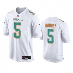 Men Miami Dolphins 5 Jalen Ramsey White Fashion Vapor Untouchable Stitched Football Jersey