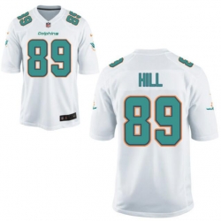 Men Miami Dolphins Julian hill #89 White Stitched Vapor Limited Jersey