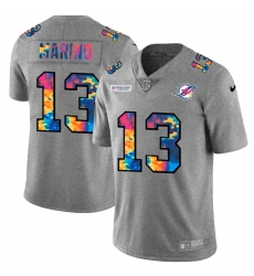 Miami Dolphins 13 Dan Marino Men Nike Multi Color 2020 NFL Crucial Catch NFL Jersey Greyheather