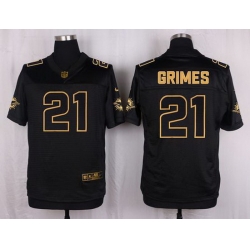 Nike Dolphins #21 Brent Grimes Black Mens Stitched NFL Elite Pro Line Gold Collection Jersey