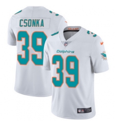 Nike Dolphins #39 Larry Csonka White Mens Stitched NFL Vapor Untouchable Limited Jersey