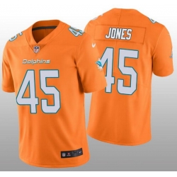 Nike Dolphins 45 Brandon Jones Orange Vapor Untouchable Limited Jersey