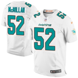 Nike Dolphins #52 Raekwon McMillan White Mens Stitched NFL New Elite Jersey