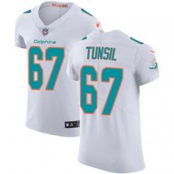 Nike Dolphins #67 Laremy Tunsil White Mens Stitched NFL Vapor Untouchable Elite Jersey