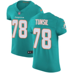 Nike Dolphins #78 Laremy Tunsil Aqua Green Team Color Mens Stitched NFL Vapor Untouchable Elite Jersey