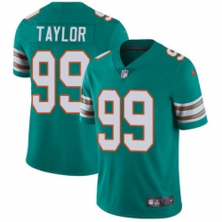 Nike Dolphins #99 Jason Taylor Aqua Green Alternate Mens Stitched NFL Vapor Untouchable Limited Jersey