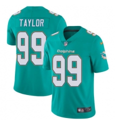 Nike Dolphins #99 Jason Taylor Aqua Green Team Color Mens Stitched NFL Vapor Untouchable Limited Jersey