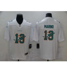 Nike Miami Dolphins 13 Dan Marino White Shadow Logo Limited Jersey