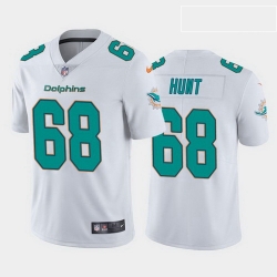 men robert hunt miami dolphins white vapor limited jersey 