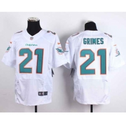 nike nfl jerseys miami dolphins 21 grimes white[Elite][grimes]