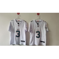 Women Miami Dolphins 3 Odell Beckham Jr  White F U S E Vapor Untouchable Stitched Jersey